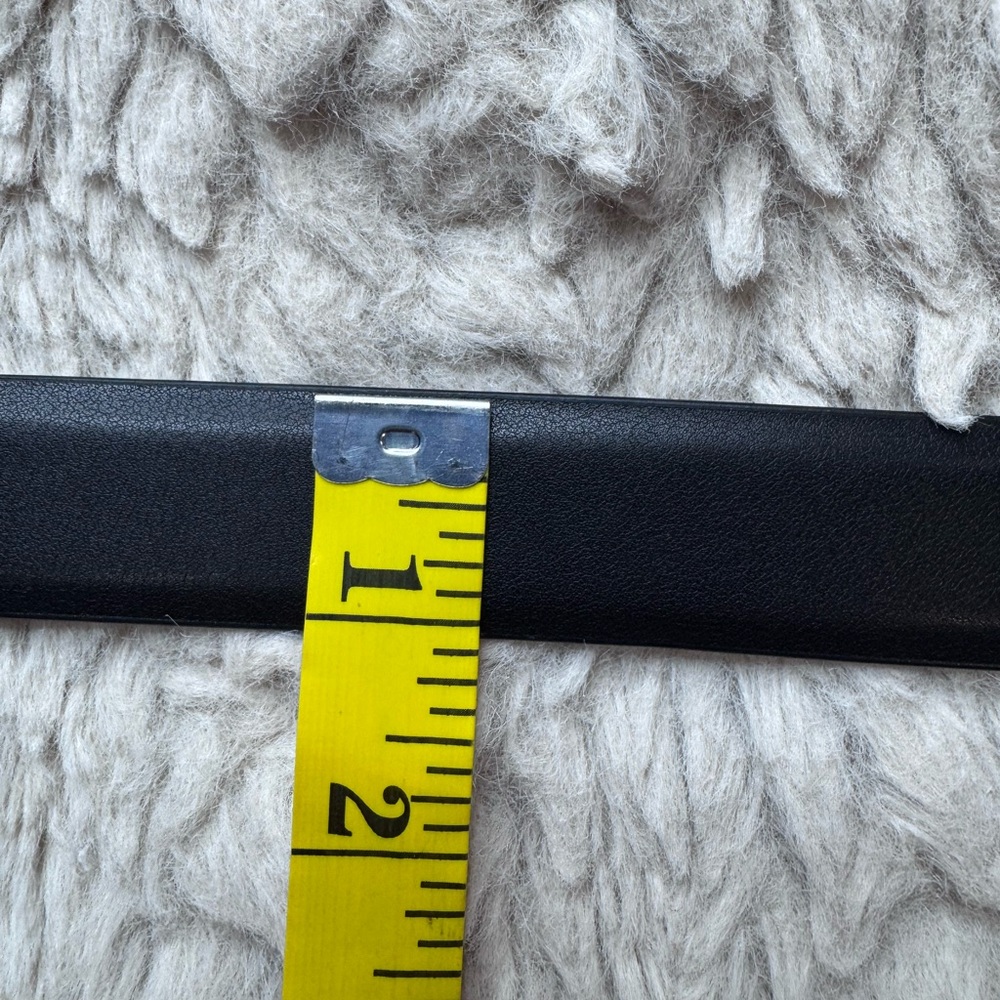 Michael Kors Black Belt with Silver and crystal Logo Buckle X1 - Picture 12 of 12